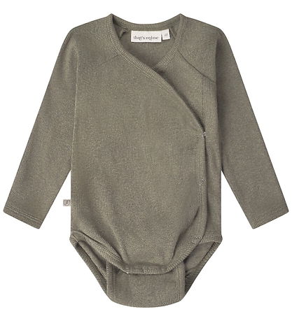 That's Mine Slå-om Body l/æ - Rib - Noos - Cala - Green Melange