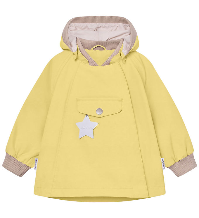 Mini A Ture Wiami Overgangsjakke Dusky Citron Med Hætte - Str. 4y 104cm
