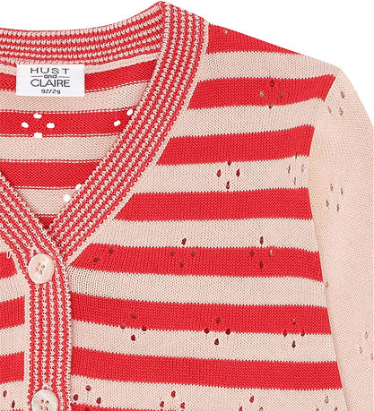 Hust and Claire Cardigan - HCCamilla Stripes - Poppies