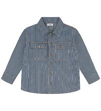 Hust and Claire Skjorte - HCJack Stripe - Blue Denim