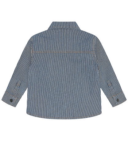 Hust and Claire Skjorte - HCJack Stripe - Blue Denim