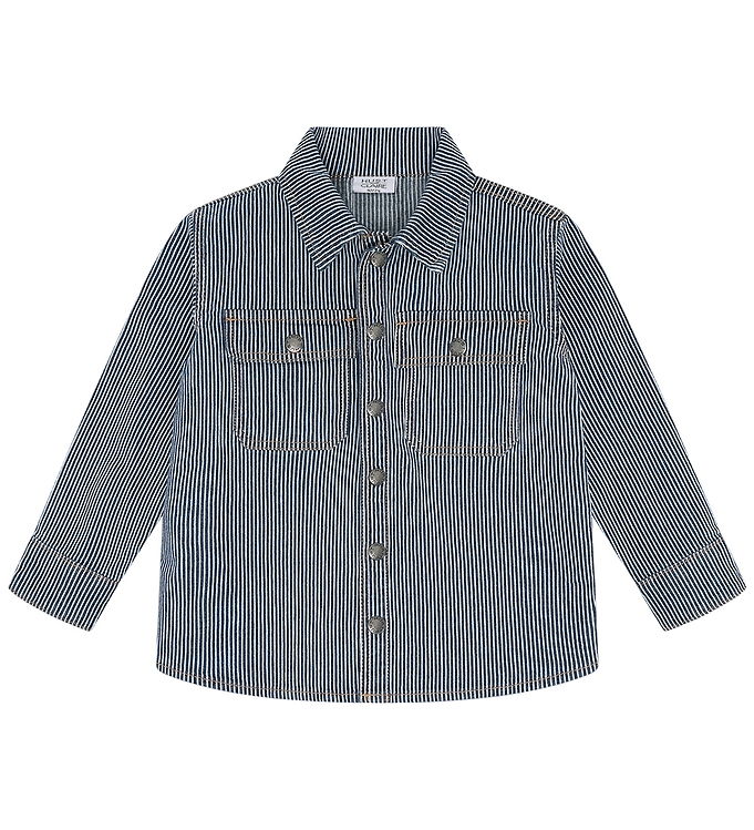 Hust and Claire Denimskjorte - HCJack Stripe - Blue Denim