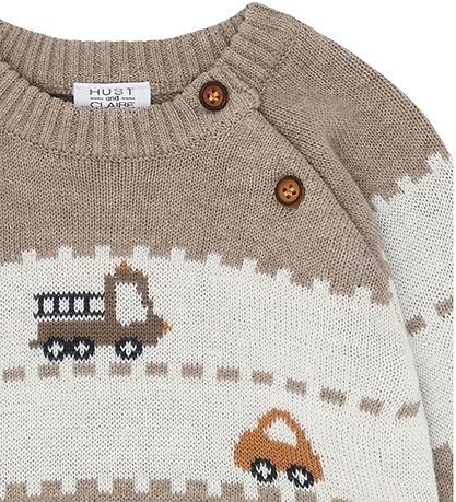 Hust and Claire Bluse - HCPilou - Strik - Sand Melange