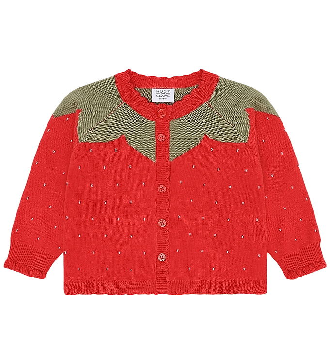 Hust and Claire Bluse - Strikket - HCCilja - Strawberry - Poppie