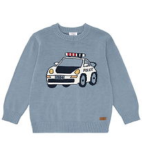 Hust and Claire Bluse - HCPelle - Strik - Policecar - Light Blue