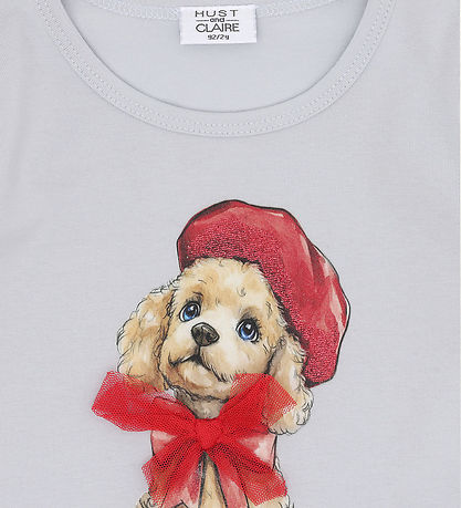 Hust and Claire Bluse - HCAlma - Poodle - A Bit Blue