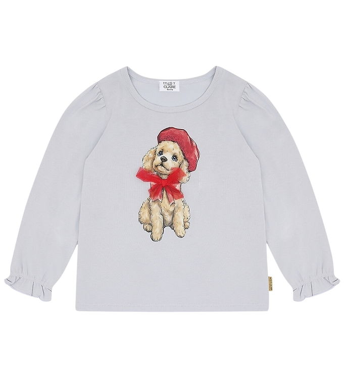 Hust and Claire Bluse - HCAlma - Poodle - A Bit Blue