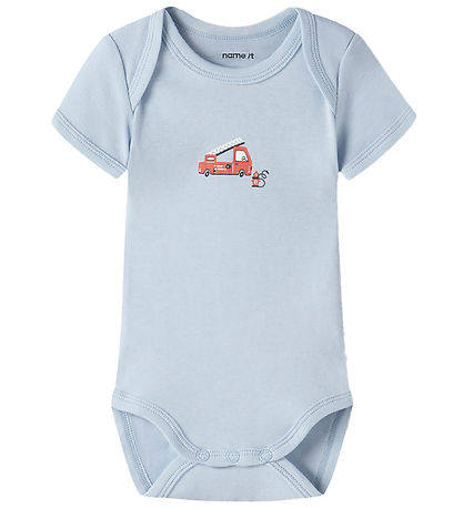 Name It Bodyer k/æ - Noos - NbfBody - 3-pak - Grey Melange/W/Cas