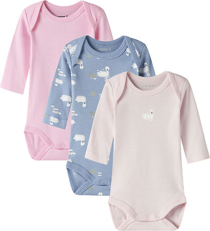 Name It Bodyer l/æ - Noos - NbfBody - 3-pak - Endless Sky/W/Ball