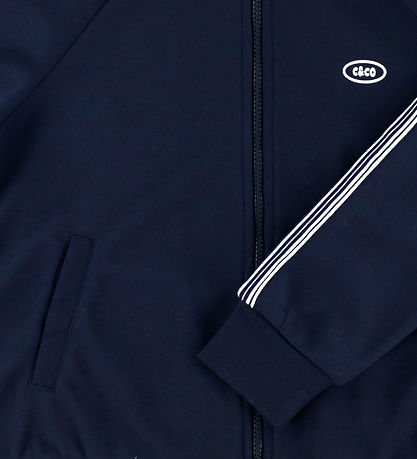 Grunt Cardigan - GrCarlos - Navy m. Hvid