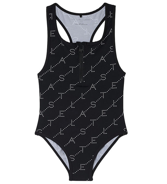 Stella McCartney Kids Badedragt - UV50+ - Sort m. Hvid