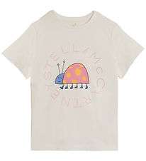 Stella McCartney T-Shirt - Blanc av. Coccinelle