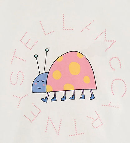 Stella McCartney T-shirt - Hvid m. Mariehøne