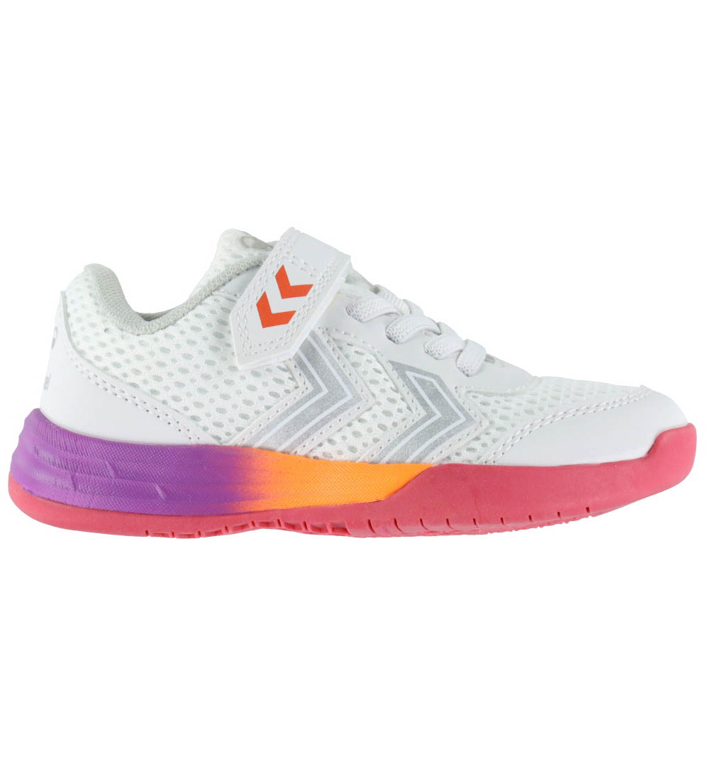 Hummel Hallenschuhe - Mehrspiel Flex VC Jr - Weiß/Pink - Hummel - 26 - Hallenschuhe