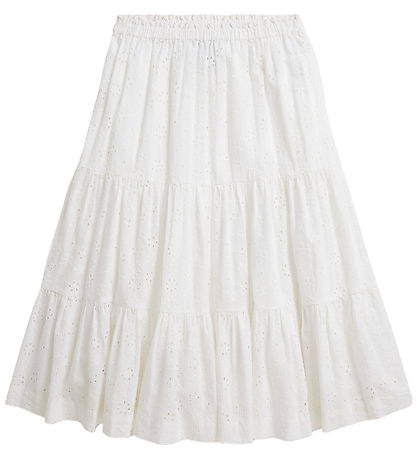 Polo Ralph Lauren Nederdel - Woven Maxi Skirt - White