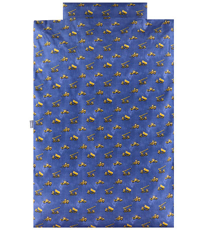 Nørgaard Madsens Bedding - Baby - Blue w. Work machines