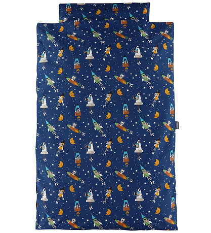 Nørgaard Madsens Sengetøj - Voksen - Blå m. Runraketter
