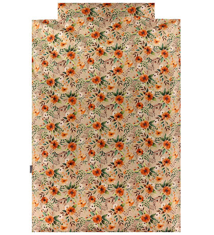 Nørgaard Madsens Sengetøj - Voksen - Beige m. Blomster