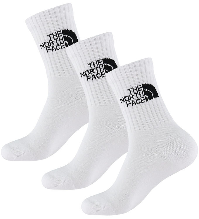 The North Face Everyday Standard Crew Sock, White - 3-Pack