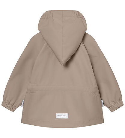 Mini A Ture Softshelljakke m. Fleece - MatWai - Grey Brown