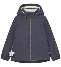 Mini A Ture Softshelljakke - MarBriddi - Ombre Blue