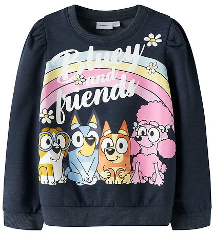 Name It Sweatshirt - NmfJenney - Bluey - Navy Blazer/ Melange