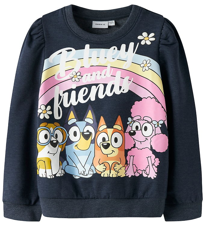 Name It Sweatshirt - NmfJenney - Bluey - Navy Blazer/ Melange