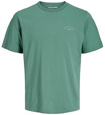 Jack & Jones T-shirt - JjCollege - Mineral Blue