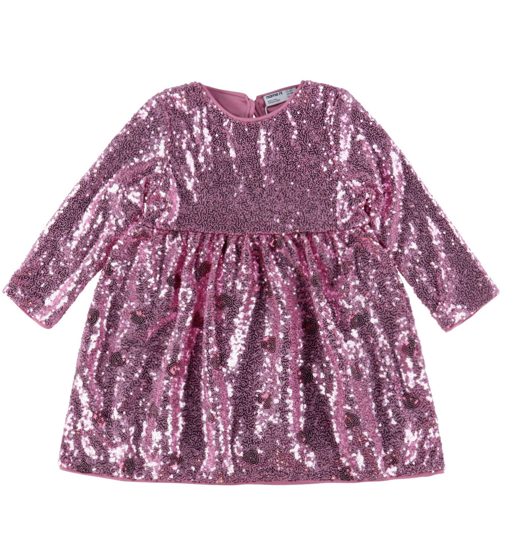 Name It Kleid - NmfRuscing - Lilac Sachet m. Pailletten - Name It - 5 Jahre (110) - Kleider