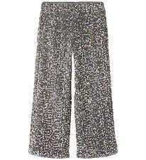 Name It Bukser - NkfPrunica - Granite Grey m. Palietter