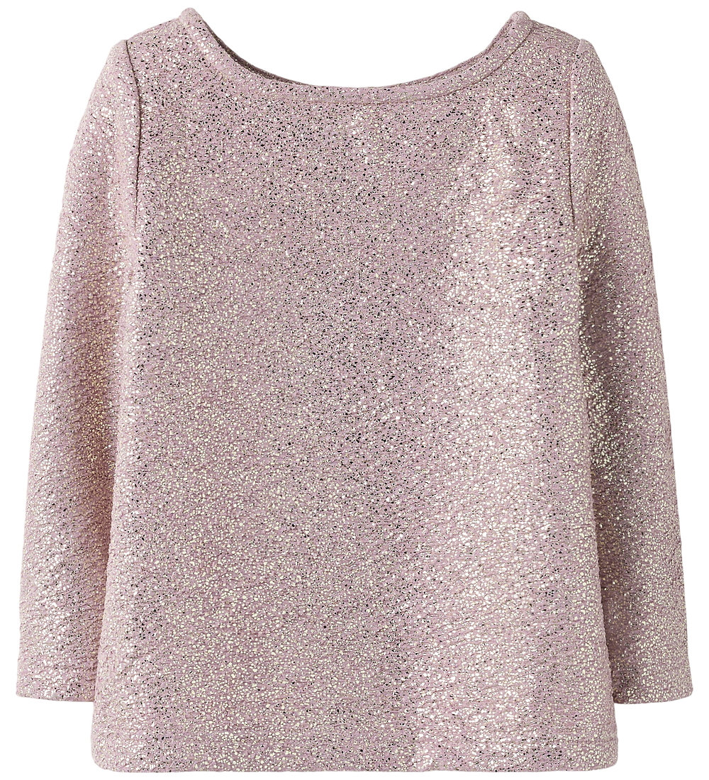 Name It Bluse - NmfDitsa - Mauve Mist m. Glitzer - Name It - 3 Jahre (98) - Blusen