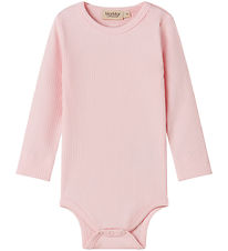 MarMar Bodysuit l/s - Rib - Cotton/Modal - Rose Touch
