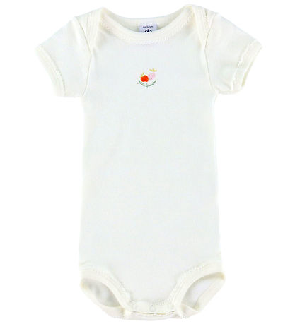 Petit Bateau Body k/æ - 3-pak - Hvid/Rosa