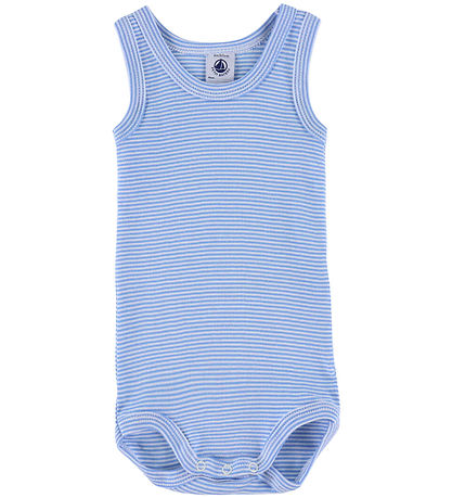 Petit Bateau Body u/æ - 3-pak - Hvid/Blå