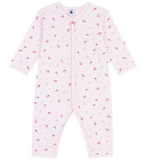 Petit Bateau Natdragt - Rosa m. Blomster