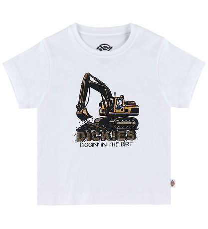 Dickies T-shirt - Excavator Graphic - Hvid