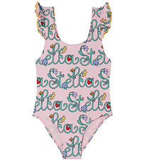 Stella McCartney Kids Badedragt - Rosa m. Blomster