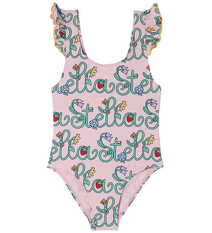 Stella McCartney Kids Badedragt - Rosa m. Blomster