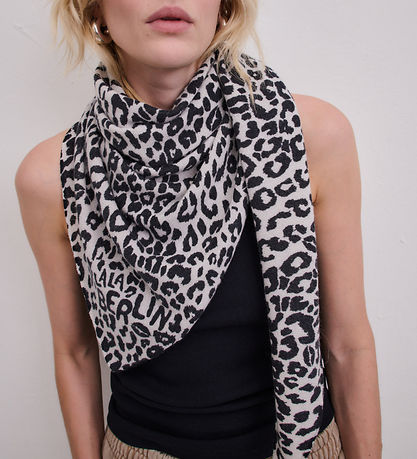 Lala Berlin Tørklæde - Triangle M - Alabastro Black Leo