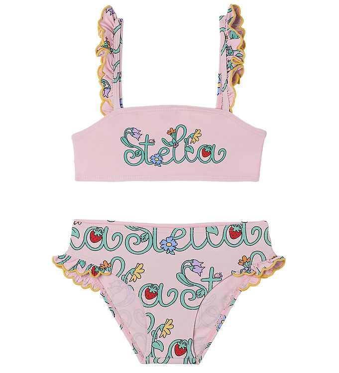 Stella McCartney Kids Bikini - UV50+ - Rosa m. Blomster