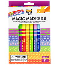 Tiger Tribe Tuscher - 6 stk - Colour Change Magic Markers
