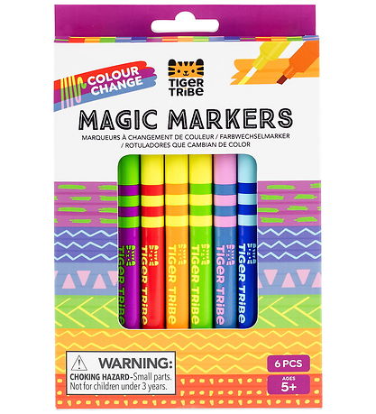 Tiger Tribe Tuscher - 6 stk - Colour Change Magic Markers