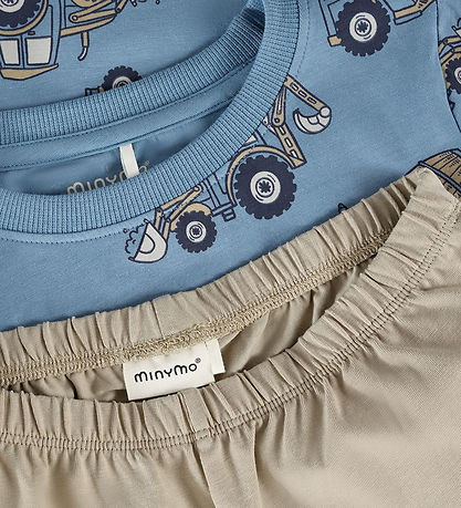 Minymo Nattøj - 2-delt - Blue Shadow