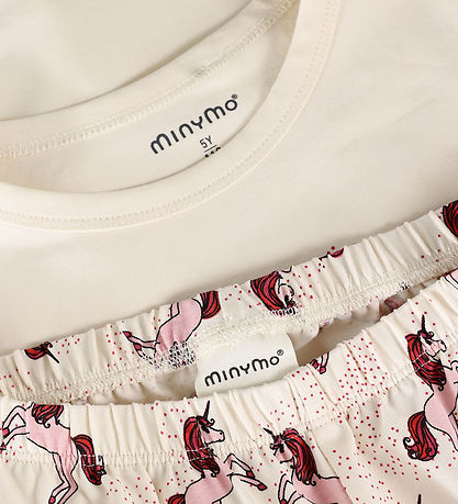 Minymo Nattøj - 2-delt - White Swan