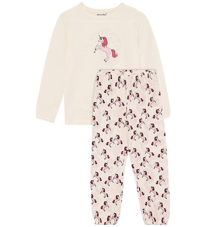 Minymo Nattøj - 2-delt - White Swan