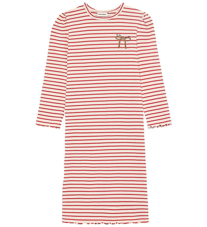 Minymo Kjole - Rib - Spiced Coral