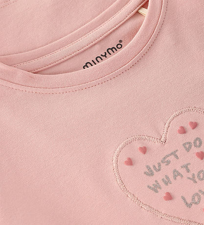 minymo T-shirt - Silver Pink