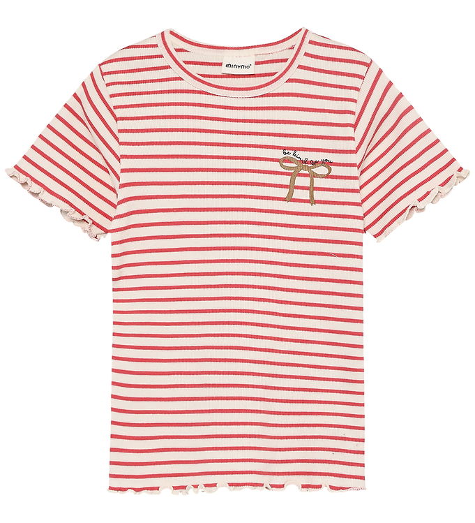 Minymo Rib - Pige T-shirt - Orange - 104