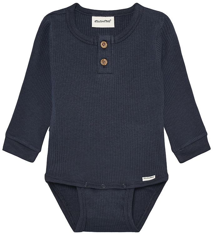 Minymo Body l/æ - Rib - Odyssey Gray billede