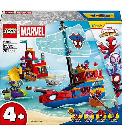 LEGO® Marvel - Team Spideys Piratskib 11208 - 201 Dele